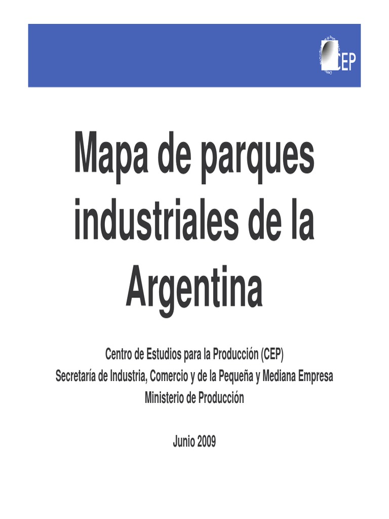 Mapa de Parques Industriales en Argentina | PDF | Industrias ...