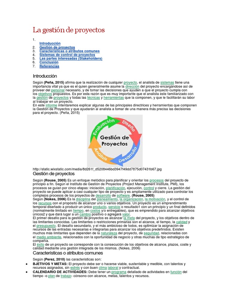 Claves de la Gestión de Proyectos | PDF | Gestión de proyectos ...