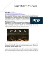 Zara Uses Supply Chain To Win Again