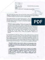 Luis E. Loría - Carta a Juan Luis León Blanco, Presidente de la Junta Directiva del Colegio de Abogados - 15 de enero 2018