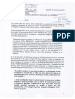 Luis E. Loría - Carta A Juan Luis León Blanco, Presidente de La Junta Directiva Del Colegio de Abogados - 15 de Enero 2018