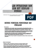 Pengenalan Petaksiran Dan Penilaian RBT Sekolah Rendah