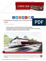 Coradia Liner V200, El Tren Que Retirará a Los Corail