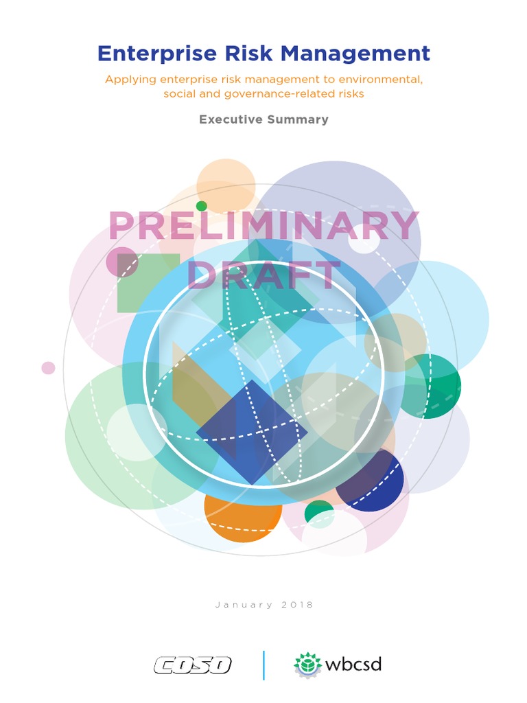 COSO ERM Framework for ESG Risks | PDF | Enterprise Risk Management ...
