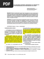 (1994) a Administração de Recursos Materiais- Importância Do Enfoque de Custos e Responsabilidades Dos Profissionais de Saúde