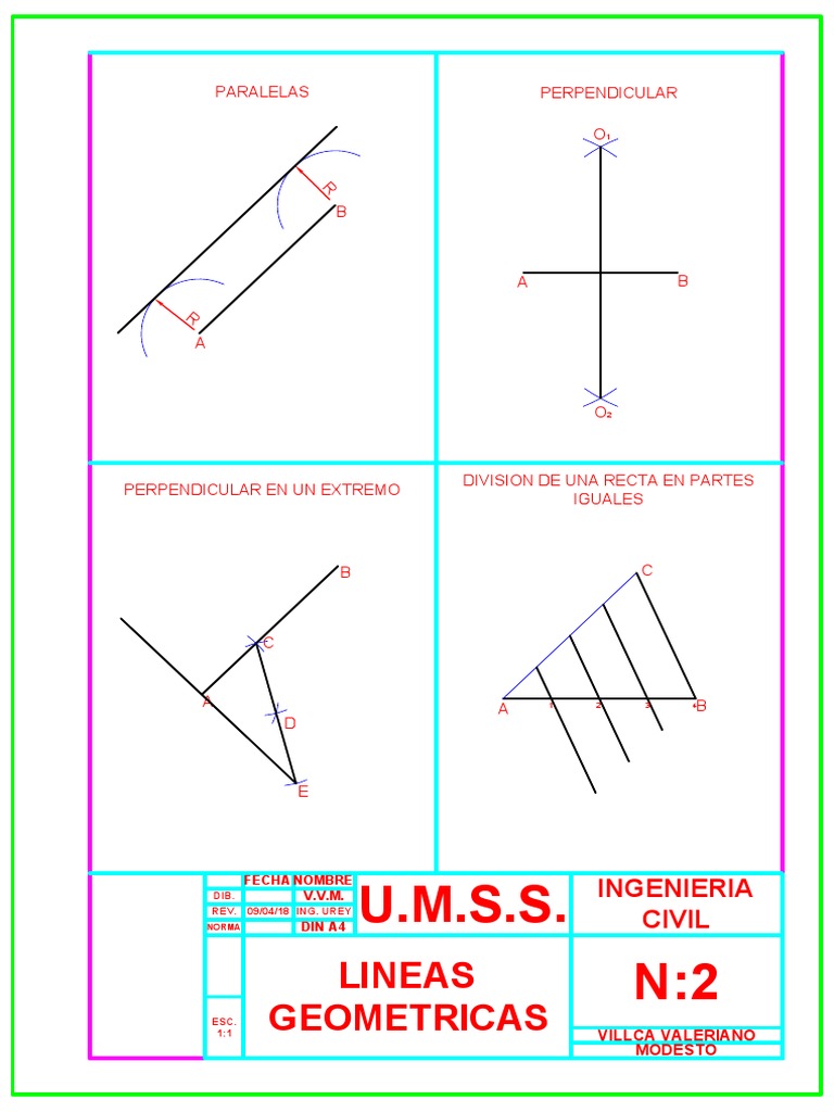 Lineas Geometricas 1 | PDF