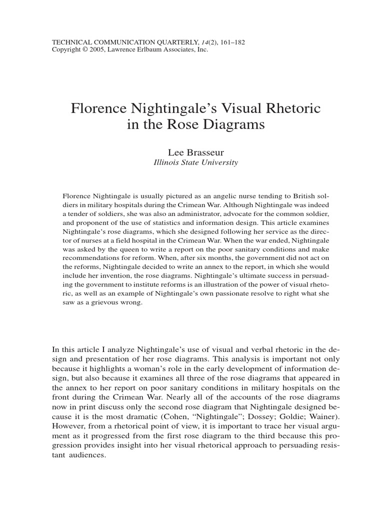 Brasseur Florence Nightengale PDF PDF Florence Nightingale Pie Chart