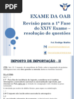 Estratégia - OAB - Revisão de VÉSPERA Para a 1ª Fase - 18.11.2017 - Versão Alunos