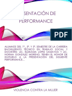 Performance Presentación