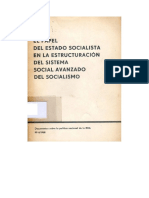 El papel del Estado socialista en la construcción del sistema socialista avanzado