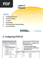 Lesson 4 Fpga I/O: Topics