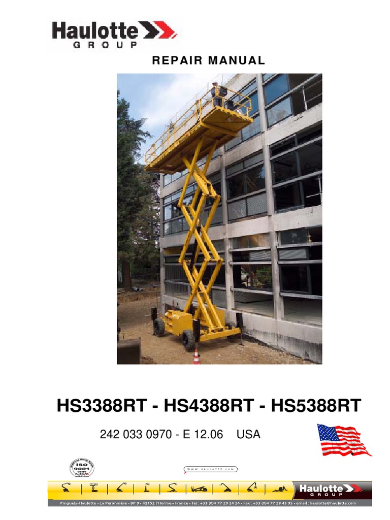 Manual Servicio Ingles Haulotte H18 Sdx Wound Battery Electricity