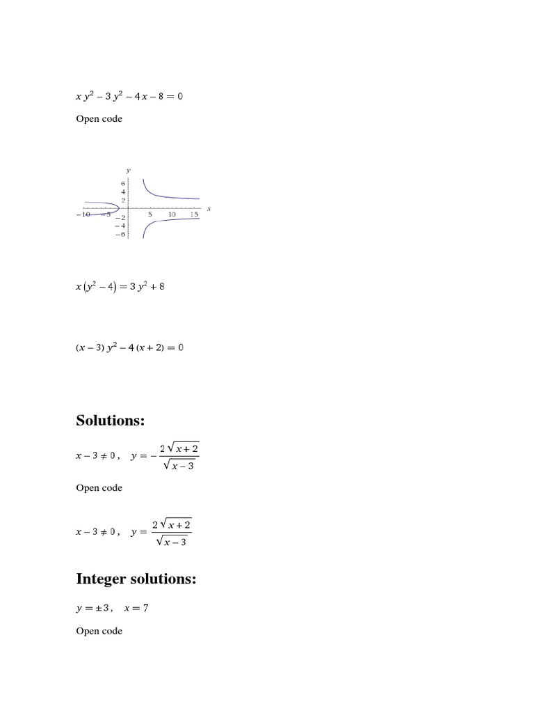 Open Code Solutions and Derivatives | PDF