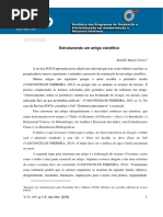 Estruturando um artigo científico