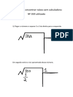 Tutorial Para Encontrar Raízes Sem Calculadora 1º Etapa