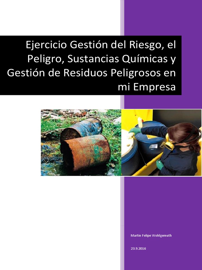 Gestión de Riesgos Químicos y Residuos | PDF | Residuos | Gestión de ...
