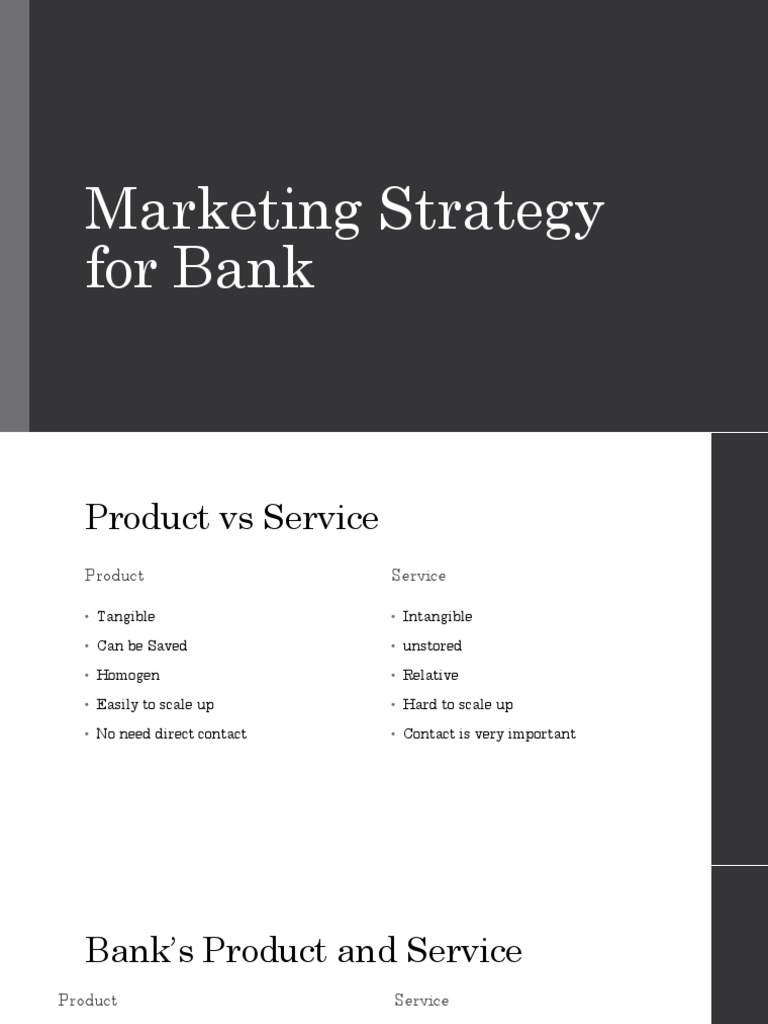 Bank Marketing Strategy Overview | PDF | Finance & Money Management