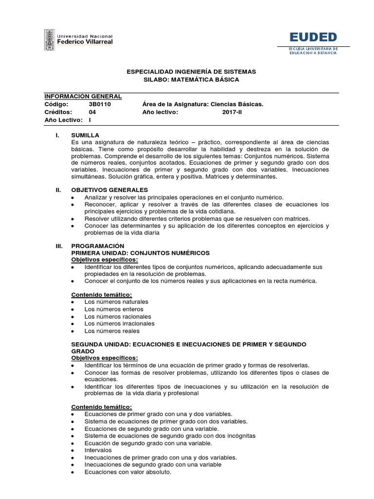 Matematica Basica Determinante Ecuaciones