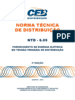 Ntd 6.05 - Fornecimento de Energia Eletrica Em Tensao Primaria de Distribuicao-2a Edicao