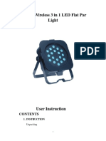 18X3W Wireless 3 in 1 LED Flat Par Light User Guide