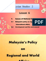 Malaysian Studies 2: Lesson 6