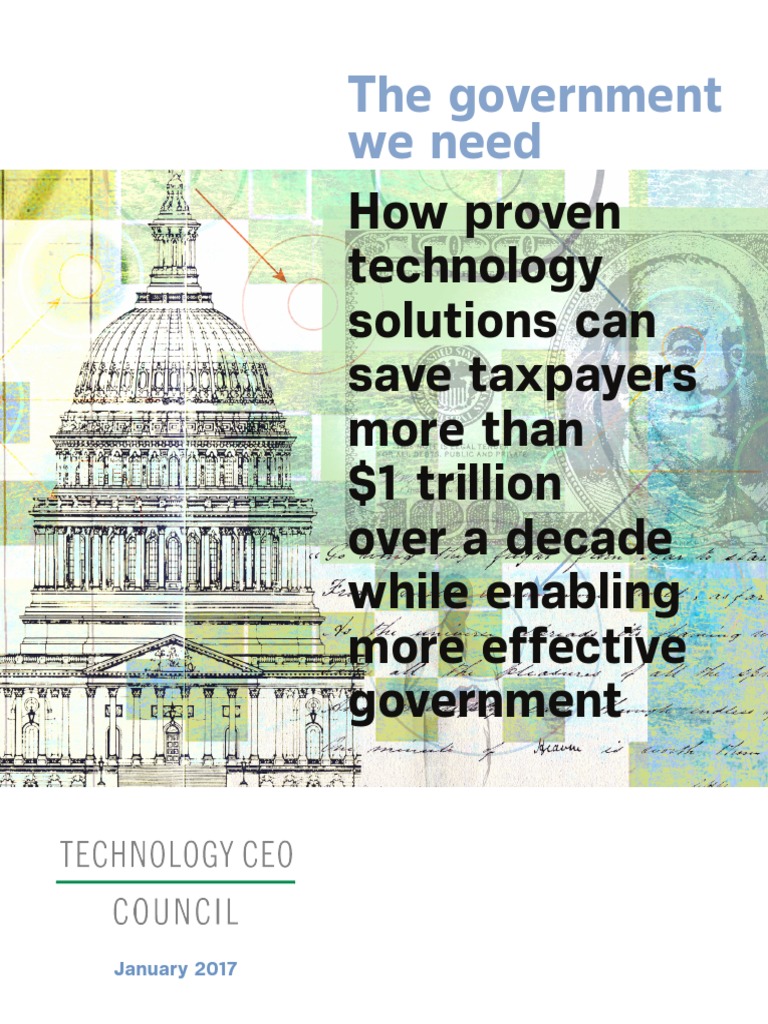 TCC Government Efficiency 1-10-17 | PDF | Analytics | Innovation