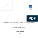 Análisis de Los Rudimentos Científicos de La Investigación: "Historias de Vida de Deportistas Paralímpicas: Trayectorias Biográficas" (Soláns, 2014) .