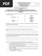 Exercícios de Microbiologia - 2