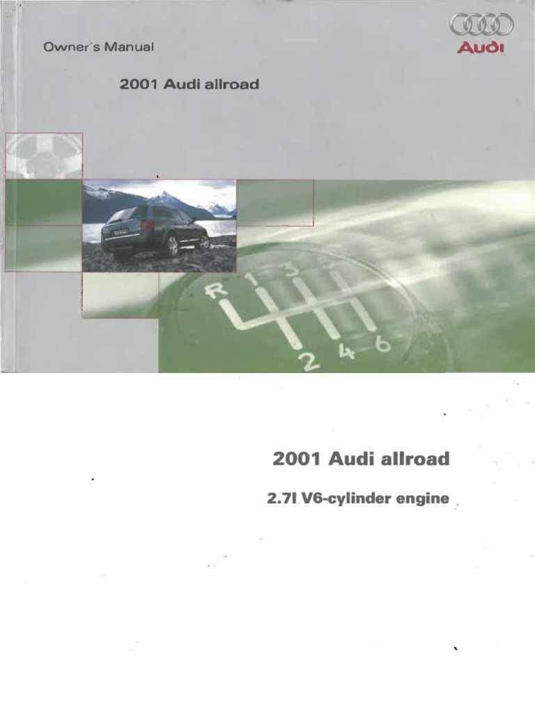 03 AUDI ALLROAD OWNERS MANUAL intelligence overview