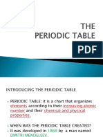 The Periodic Table