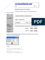 Membuat Laporan mingguan Crystal Report