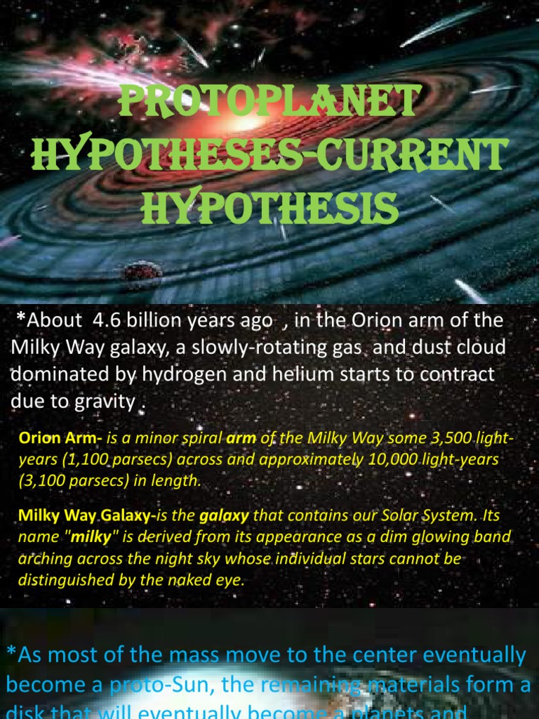 definition of the protoplanet hypothesis