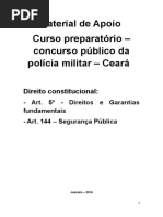 Material de Apoio - ART. 5 e 144 - PM CE