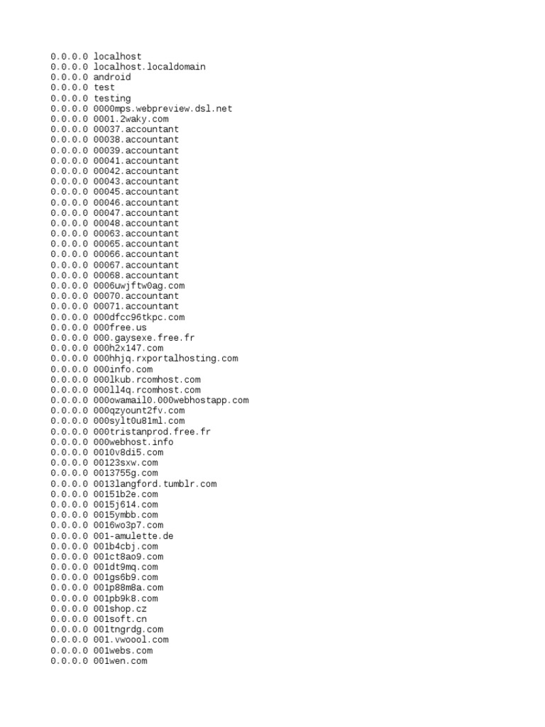 Hosts Pdf