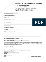 Global Environmental Conference Registration Form