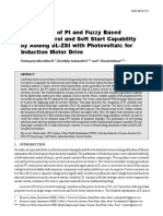 Comparison of PI and Fuzzy Based Vector Control and Soft Start Capability by Adding SL-ZSI With Photovoltaic For Induction Motor Drive