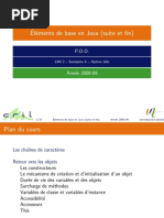 Elements de Base en Java (Suite Et Fin)
