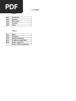 C++ Language Week-1: Day1 Day2 Operators Day3 Flow Control Day4 Functions Day5 Arrays