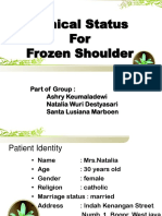 Clinical Status - Frozen Shoulder