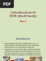 NMR Spectroscopy - Part 1 - Summer 2015