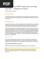 Application and Page Life Cycle