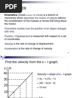 1.3 Kinematics