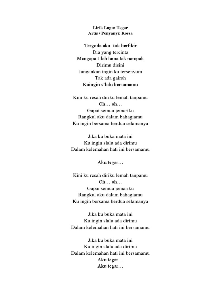 Lirik Lagu Pdf Leisure