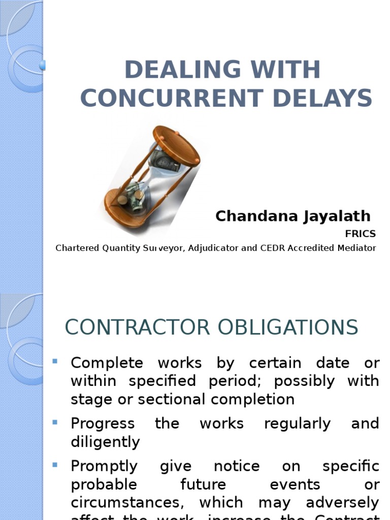 Concurrent Delays and Contractor Obligations | PDF | Breach Of Contract ...