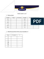 Statistike, Ushtrime 7