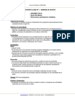 Planificacion de Aula Historia 6basico Semana 26 Agosto PDF