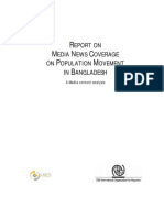Population Movement in Bangladesh Media Content Analysis