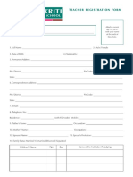 Pvs Teacher Application Form