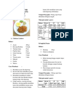 Resep Chicken Casiator, Ongklok Kentang, Compout Nanas