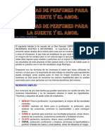 Fórmulas de Perfumes para La Suerte Y El Amor - Jorge Restrepo PDF